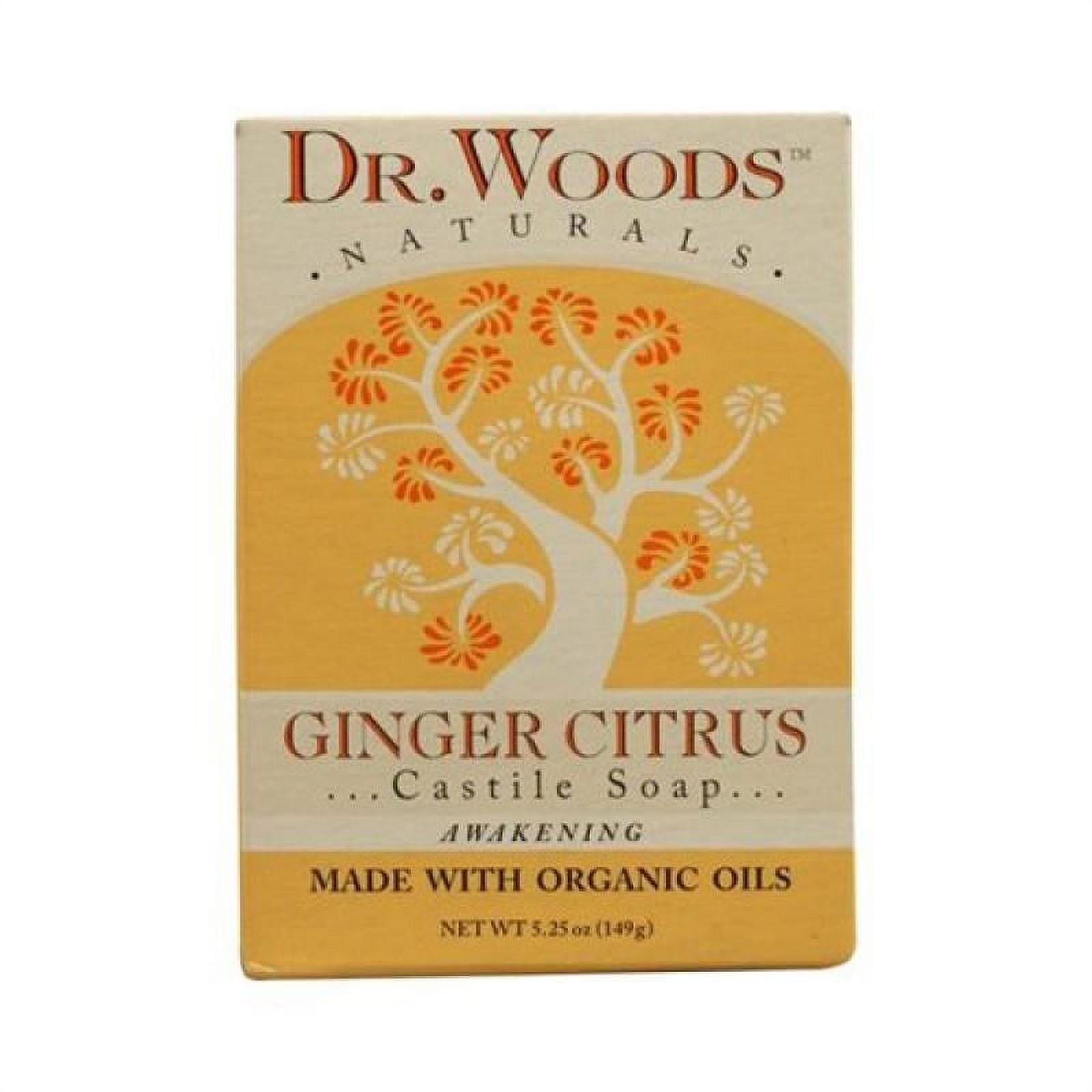DR. WOODS BAR SOAP,OG3,GINGR CITRUS