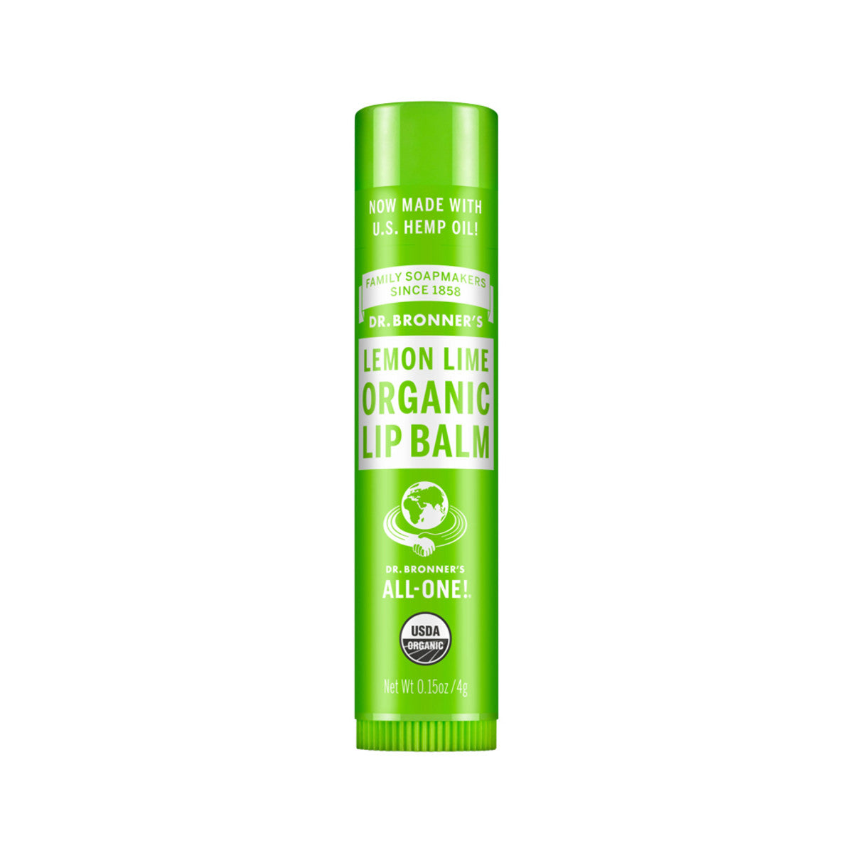 Dr. Bronners Organic Lip Balm Lemon Lime 0.15oz (12in)