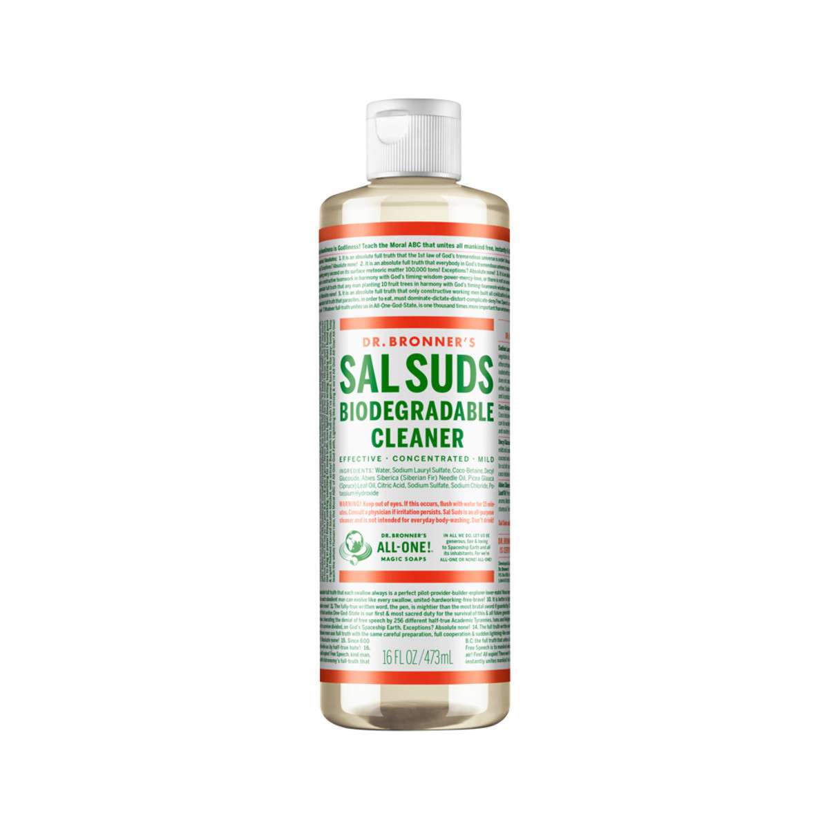 Dr. Bronners Sal Suds Cleaner Biodegradable 16oz