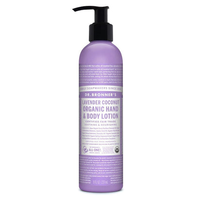 Dr. Bronners Organic Hand/Body Lotion Lavender Coconut 8oz