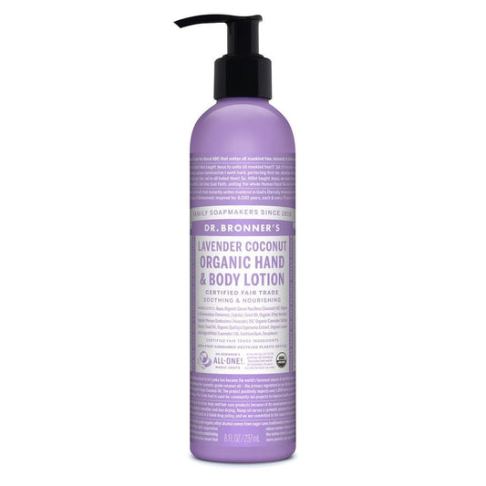 Dr. Bronners Organic Hand/Body Lotion Lavender Coconut 8oz