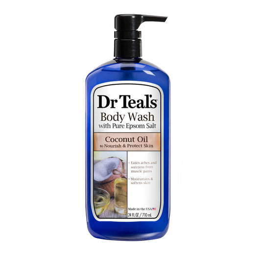 Dr Teals Body Wash Coconut Oil Nourish & Protect 24oz