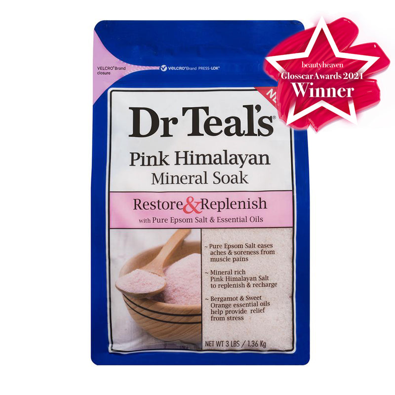 DR TEALS PINK HIMALAYAN MINERAL SALT 3LB