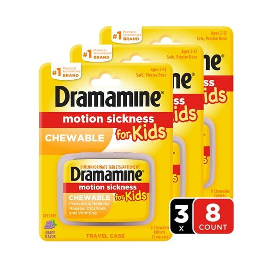 DRAMAMINE CW 25MG 8 F/KDS GRP