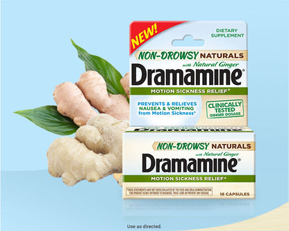 DRAMAMINE NAUSEA GINGER CHW 20CT