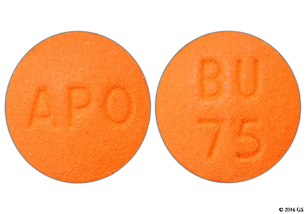 BUPROPION TB 75MG 100