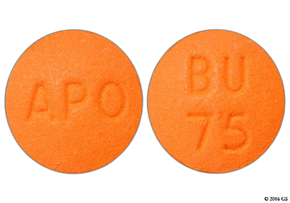 BUPROPION TB 75MG 100