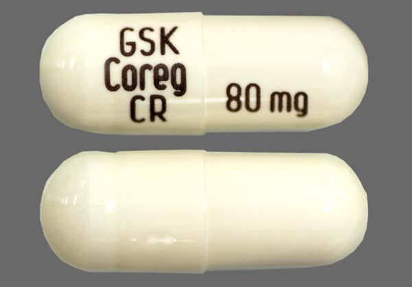 COREG CR CP 80MG 30 ER