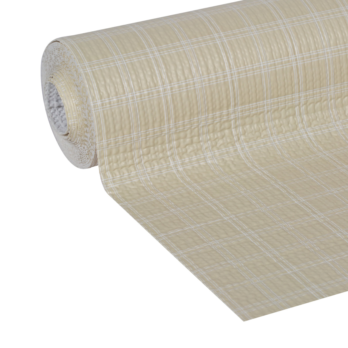 DUCK Smooth Top EasyLiner Shelf and Drawer Liner - Plaid Sandstone, 12" x 10'