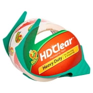 DUCK HD Clear Heavy Duty Packing Tape with Dispenser - 1.88" x 54.6 yds, 2 Rolls