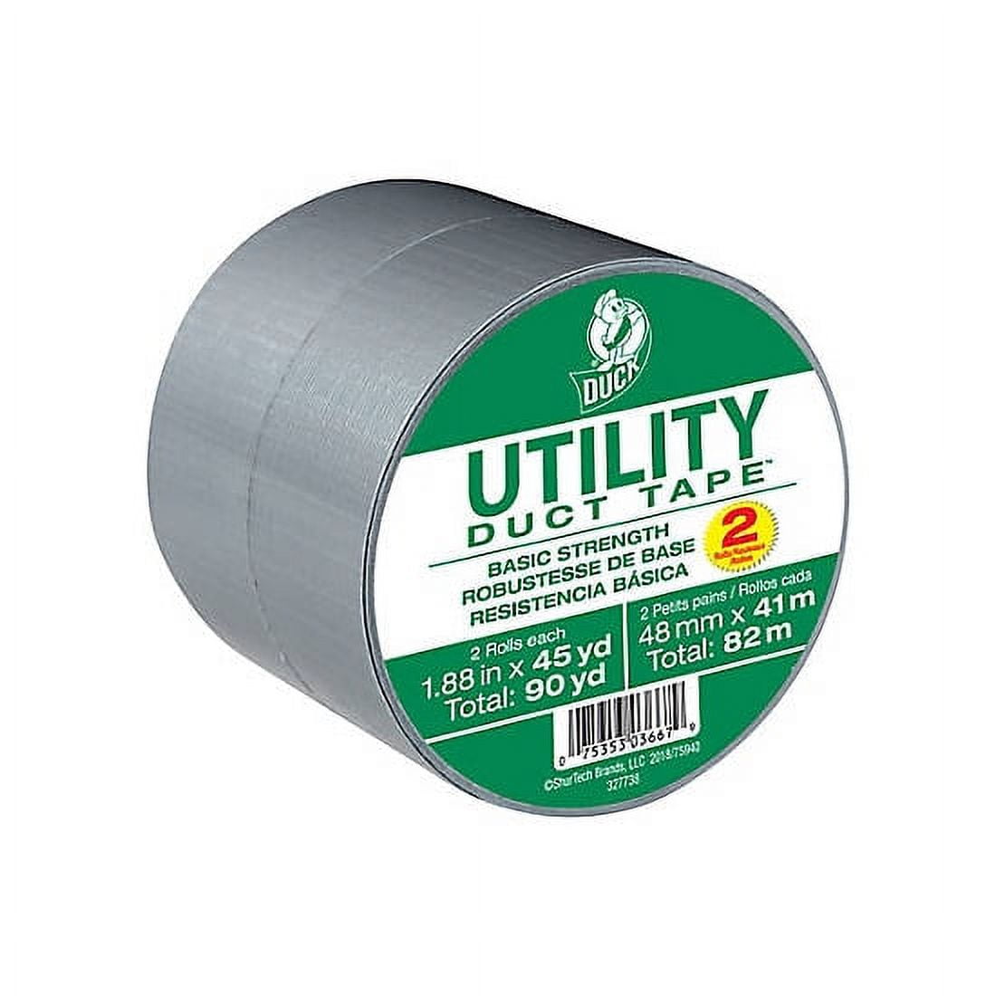 DUCK Original All Purpose Duct Tape - Silver, 1.88" x 45 yds