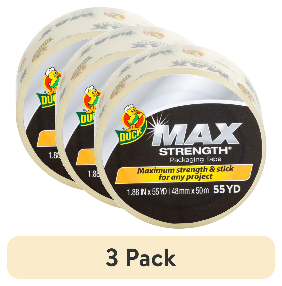 DUCK Max Strength Mounting Tape - Clear, 1" x 5'