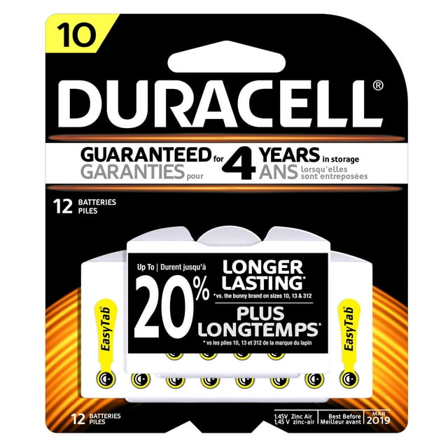DURACELL HEARING AID DA10 16CT