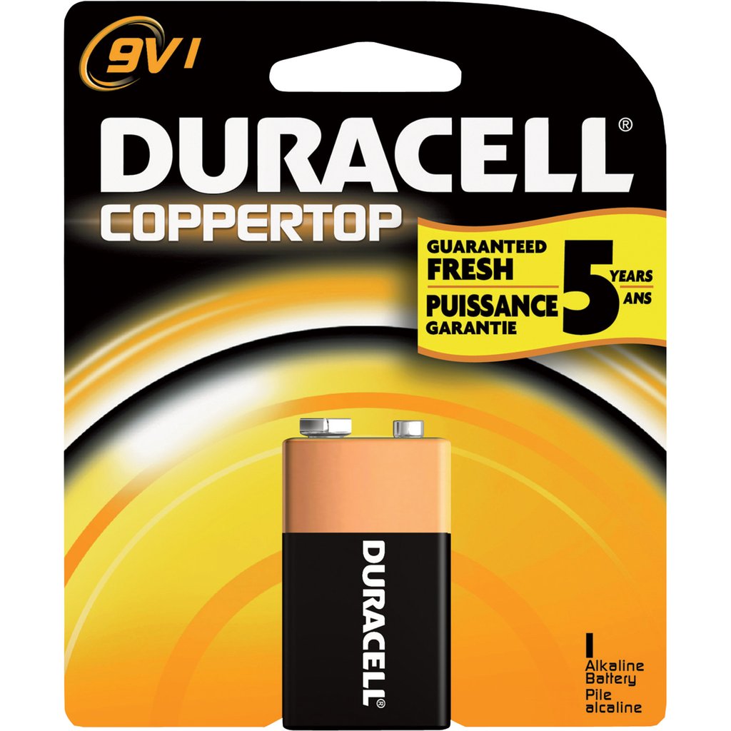 DURACELL COPPERTOP 9VOLT 2PK