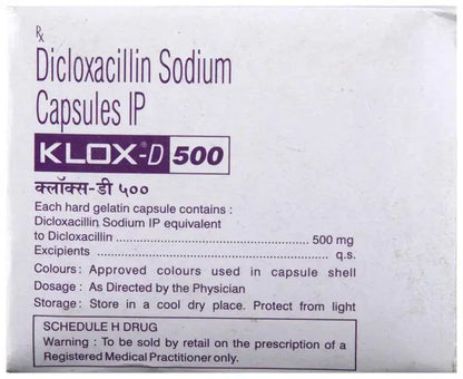DICLOXACILLIN SOD CP 500MG 100