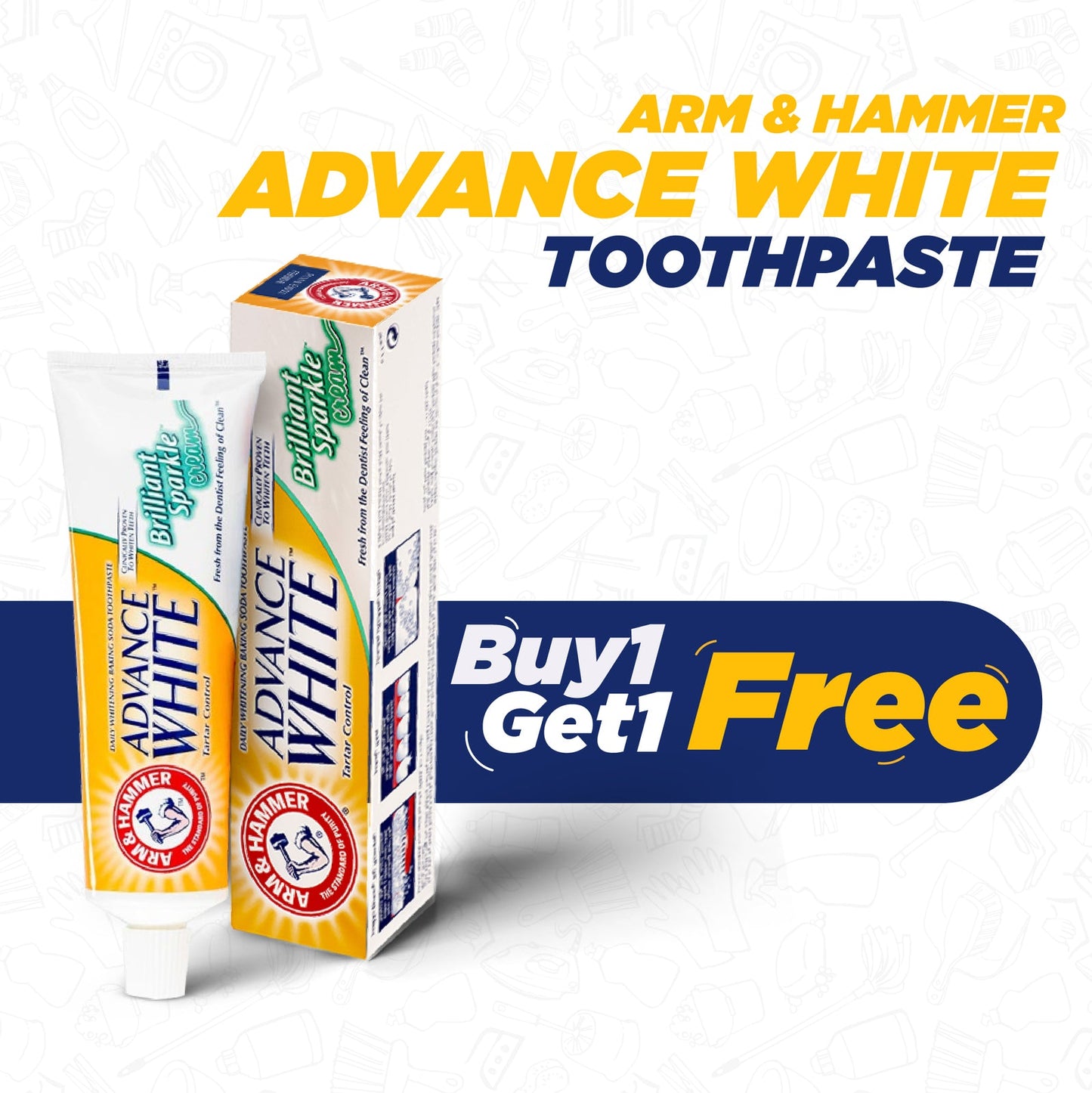 ARM&H ADVANCE WHITE PASTE BSP 4.3OZ