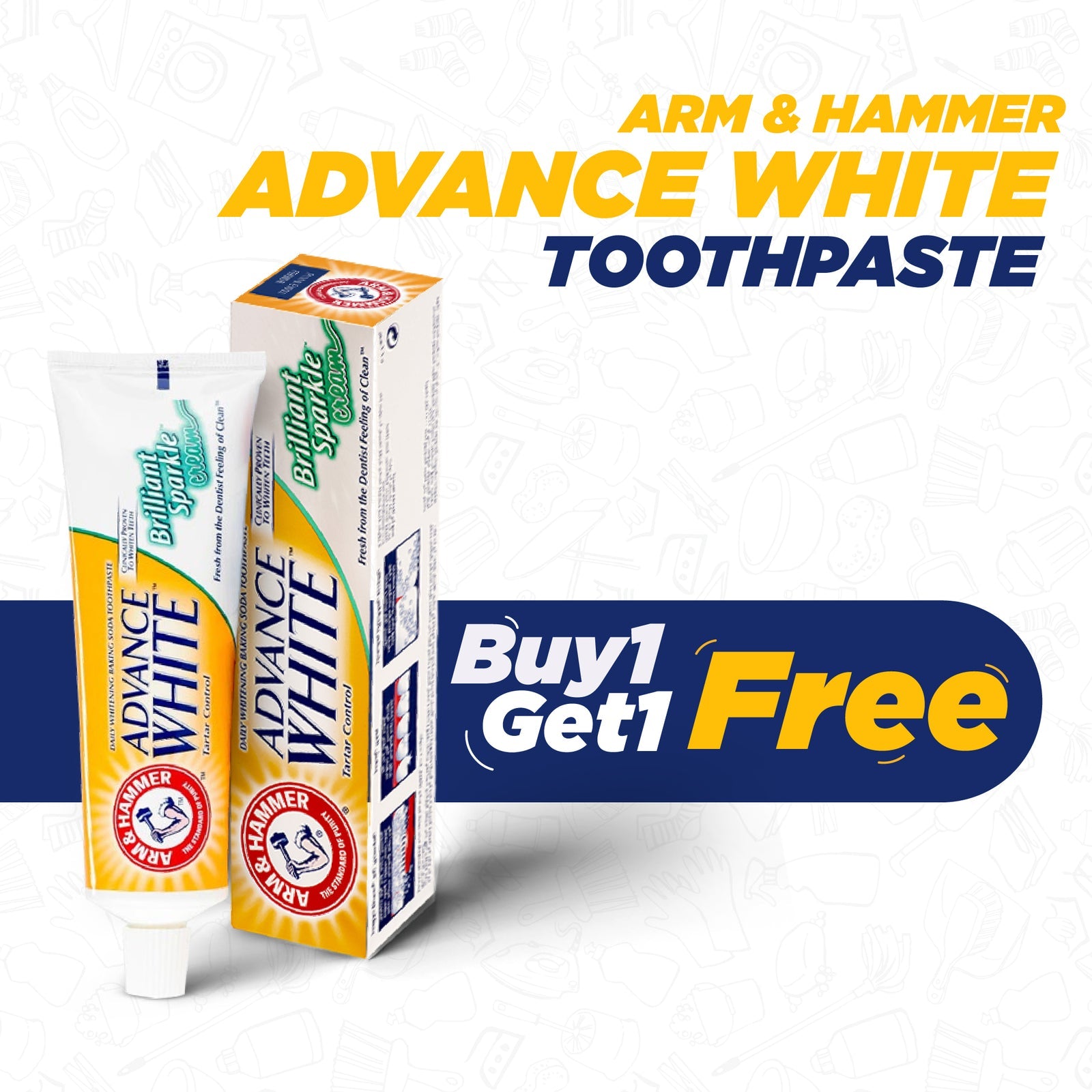 ARM&H ADVANCE WHITE PASTE BSP 4.3OZ