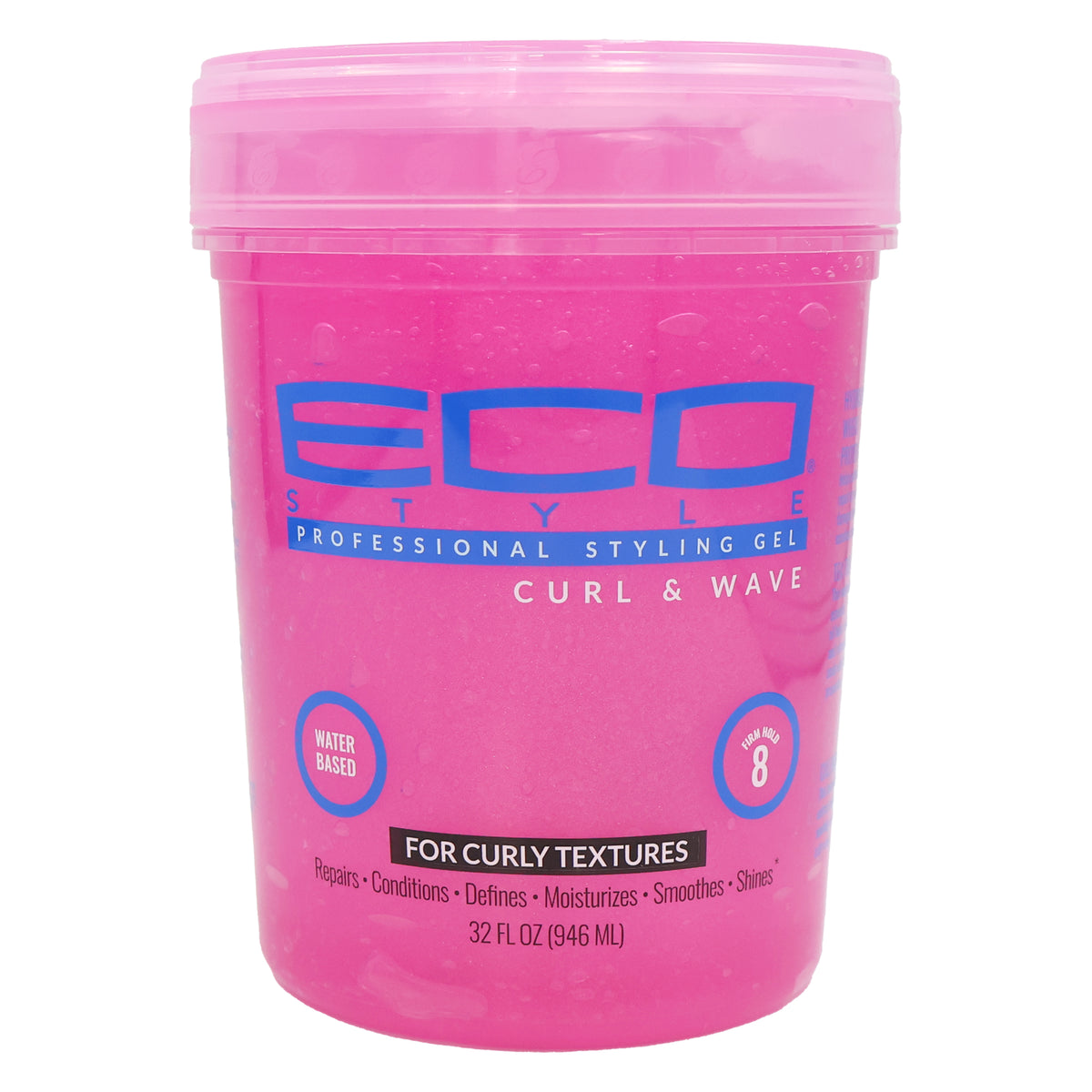 Eco Styler Styling Gel 8oz Pink Curl & Wave Firm Hold