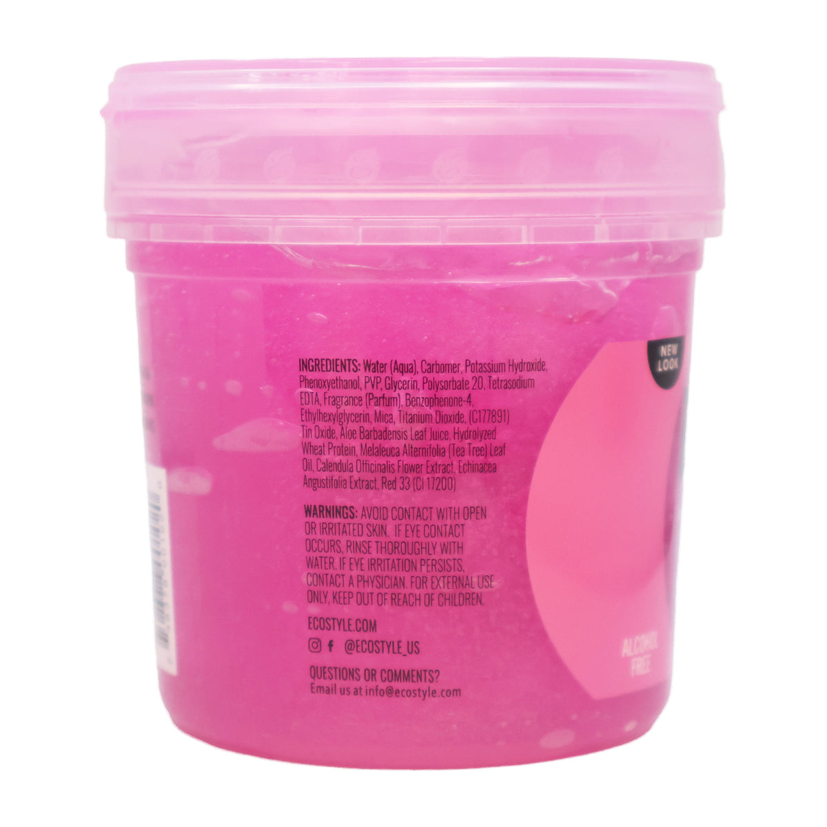 Eco Styler Styling Gel 8oz Pink Curl & Wave Firm Hold