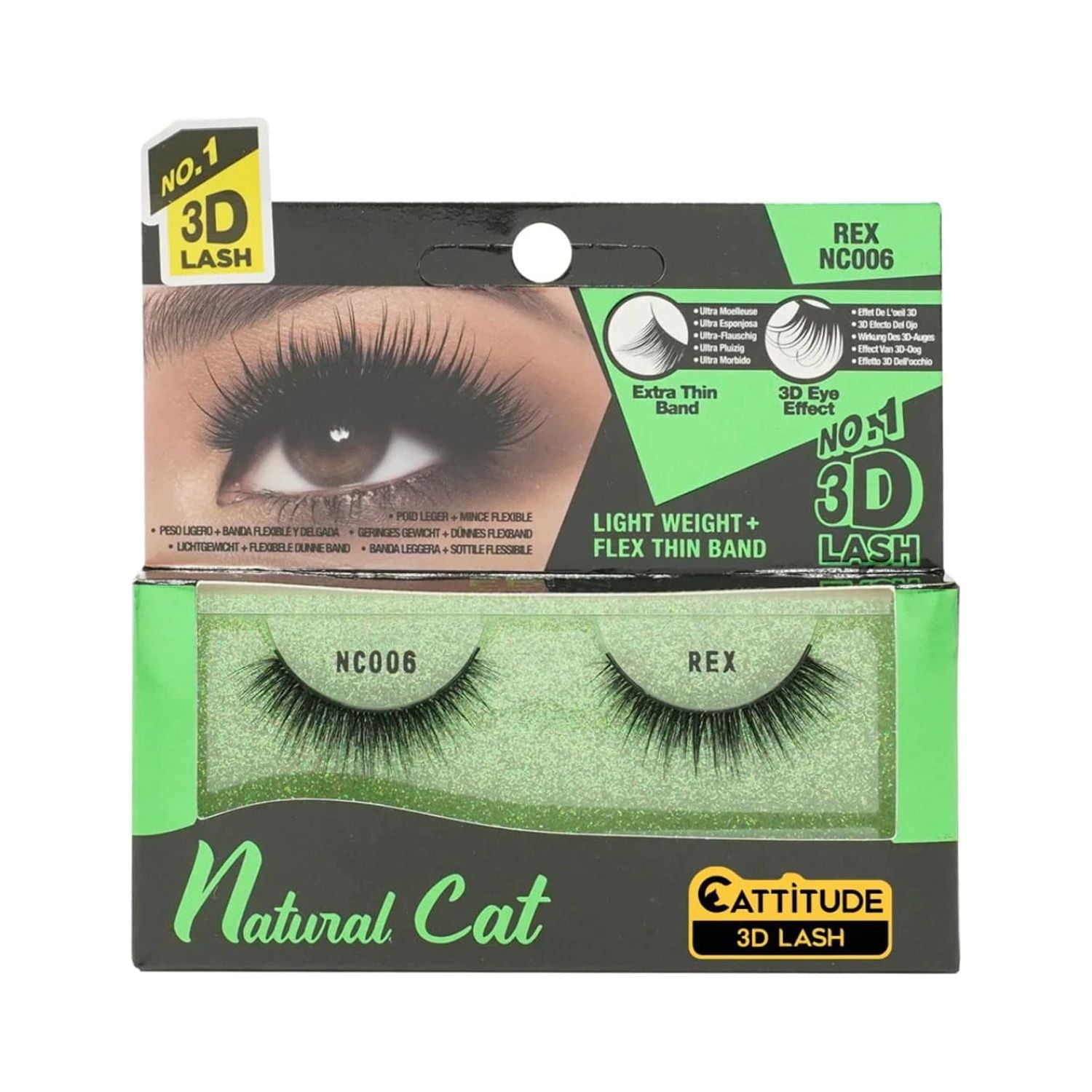 EBIN NEW YORK Cattitude Doll Cat 3D Lashes - Genevieve