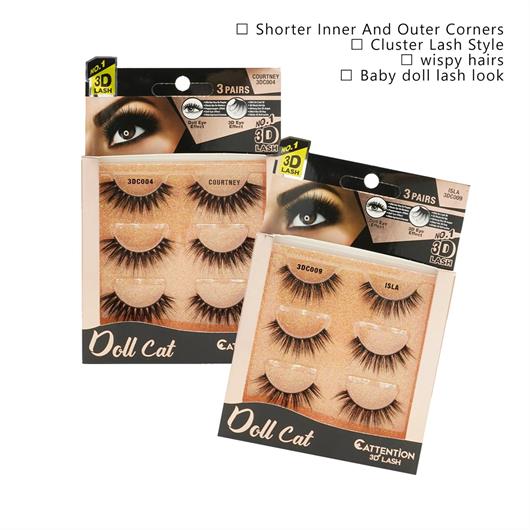 EBIN NEW YORK Cattitude Sexy Cat False 3D Eyelashes - Taurus