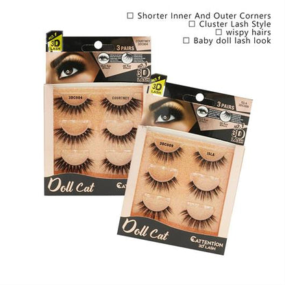 EBIN NEW YORK Cattitude Sexy Cat False 3D Eyelashes - Gemini