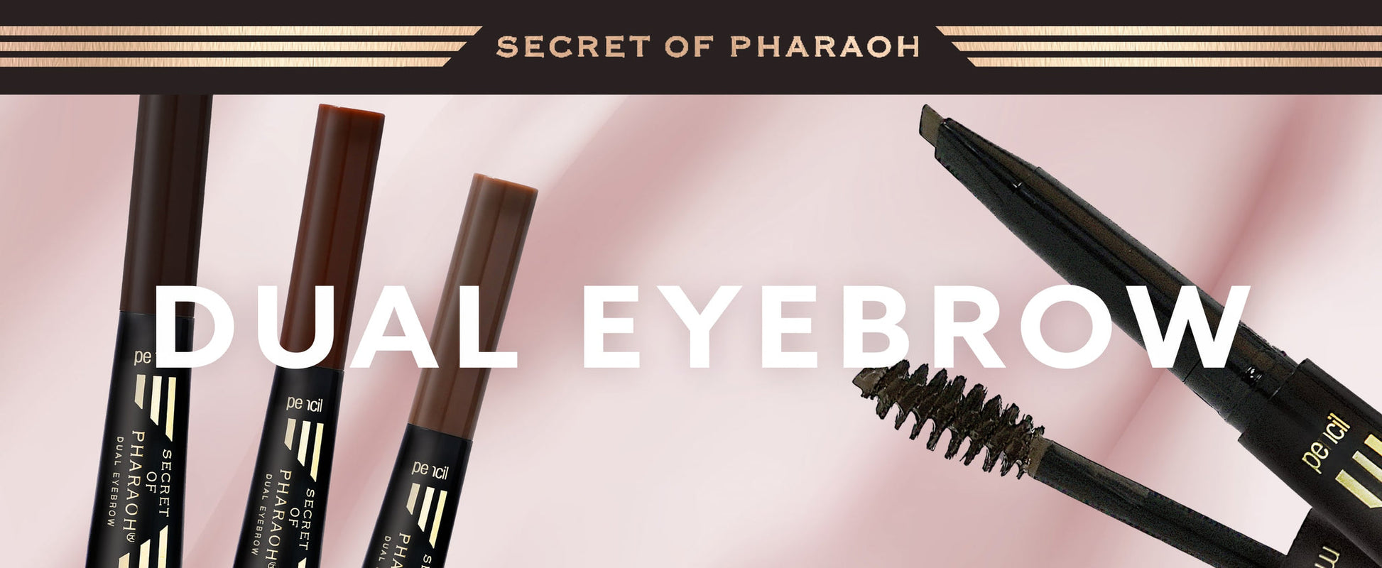 EBIN NEW YORK Secret of Pharaoh Dual Eyebrow Pencil & Gel - Natural Espresso