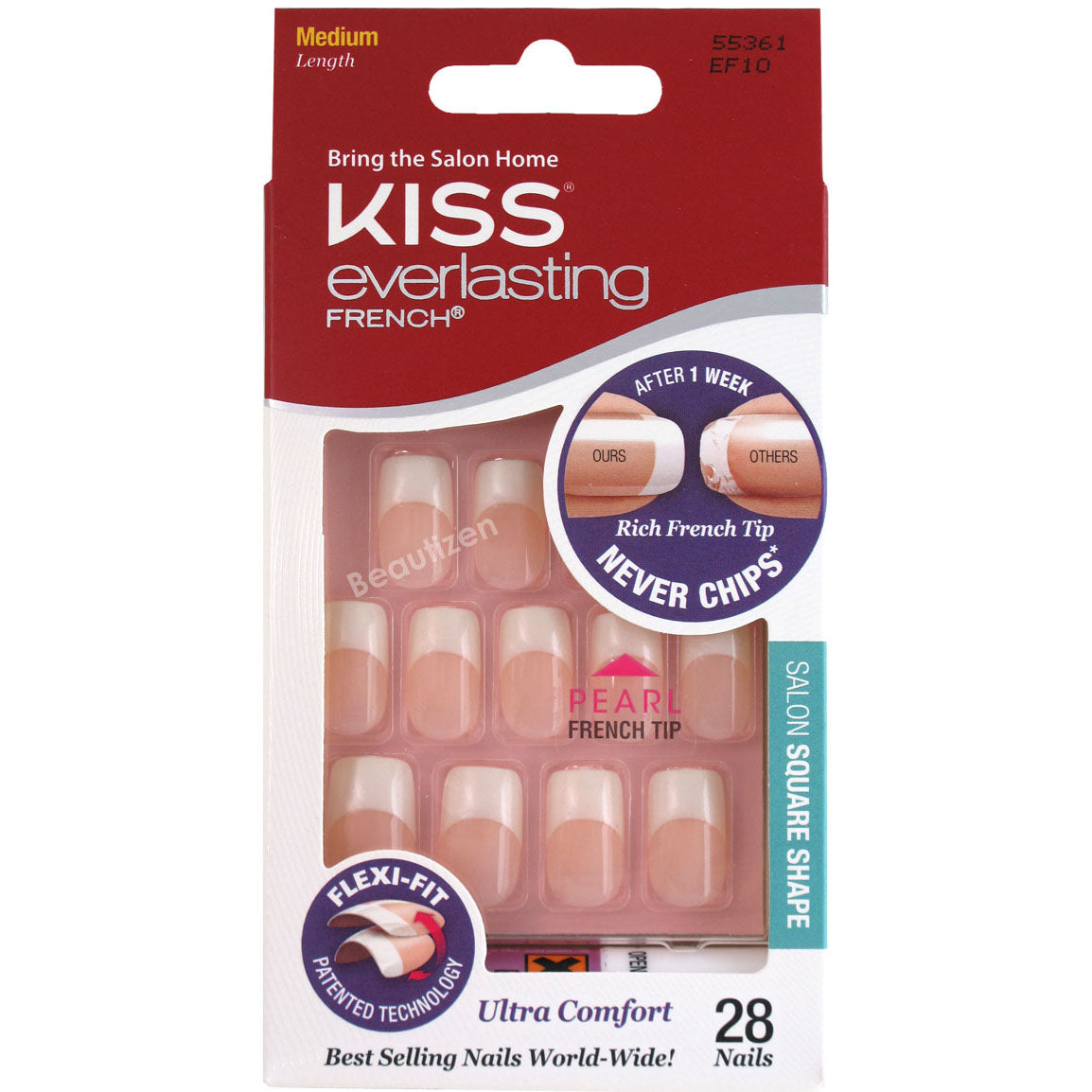 Kiss Everlasting French 28 Count Medium Flexi-Fit