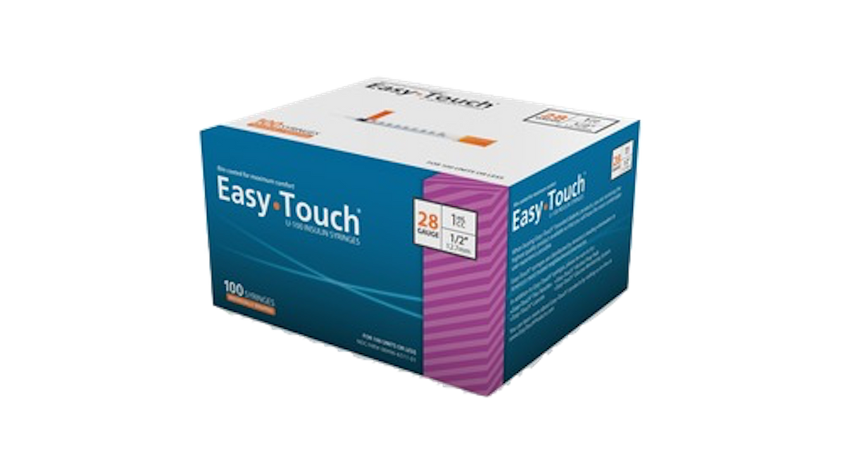 EASY TOUCH INSUL SYG 28G 1/2" 1CC 100CT
