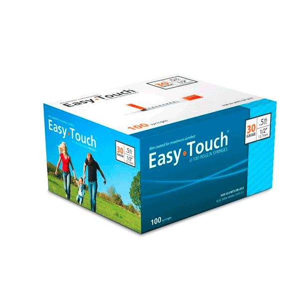 EASY TOUCH SYRINGE 29G 1/2 100X0.5ML