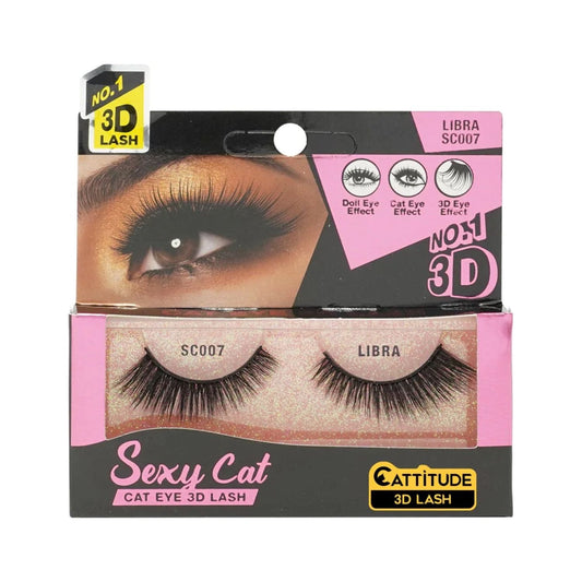EBIN NEW YORK Cattitude Sexy Cat False 3D Eyelashes - Libra