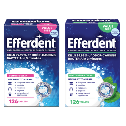 EFFERDENT FRESH/CLEAN TB 126