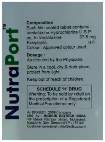 VENLAFAXINE TB 50MG 100