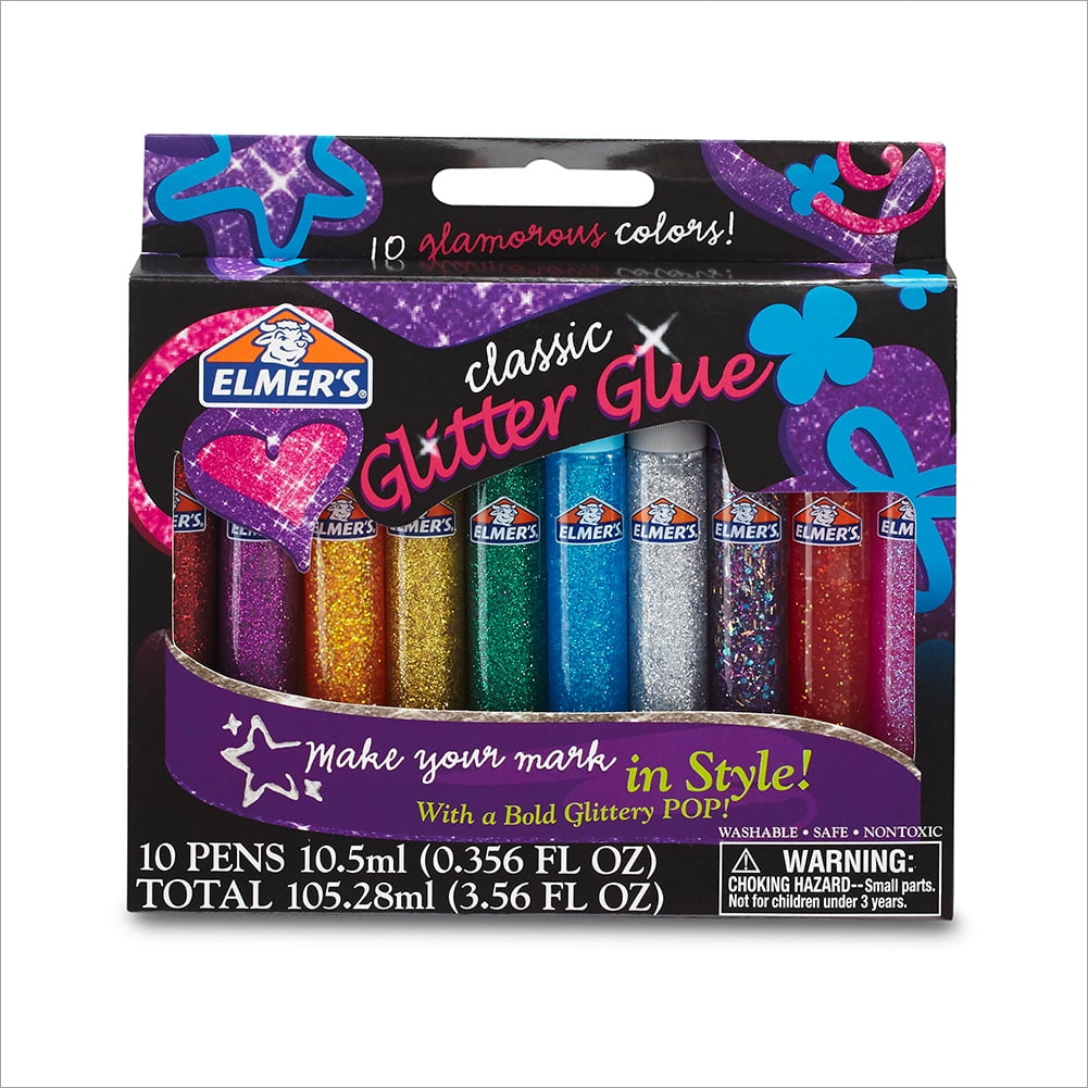 ArtSkills Puffy Classic Jumbo Rainbow Glitter Glue Pens, 5 count