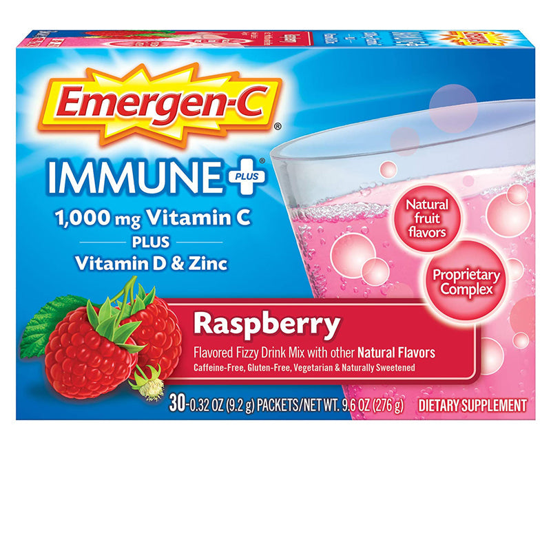 EMERGEN-C IMMUNE+ RASPBERRY PWD 30CT