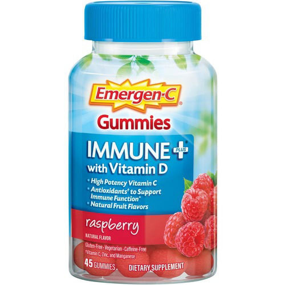 EMERGEN-C IMMUNE + GMY RASPBERRY 45CT
