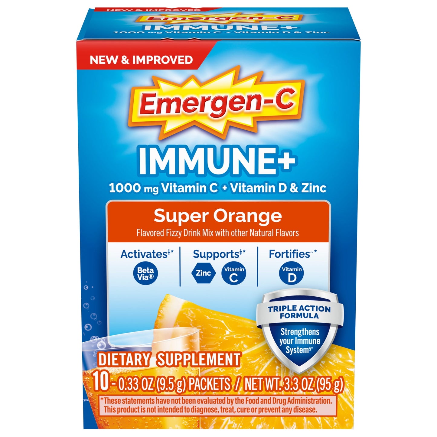 EMERGEN-C VIT C 1000MG ORANGE 30CT