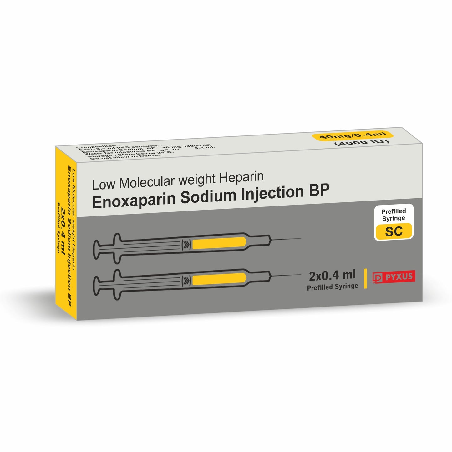 ENOXAPARIN SY 40MG/0.4ML 10X0.4ML