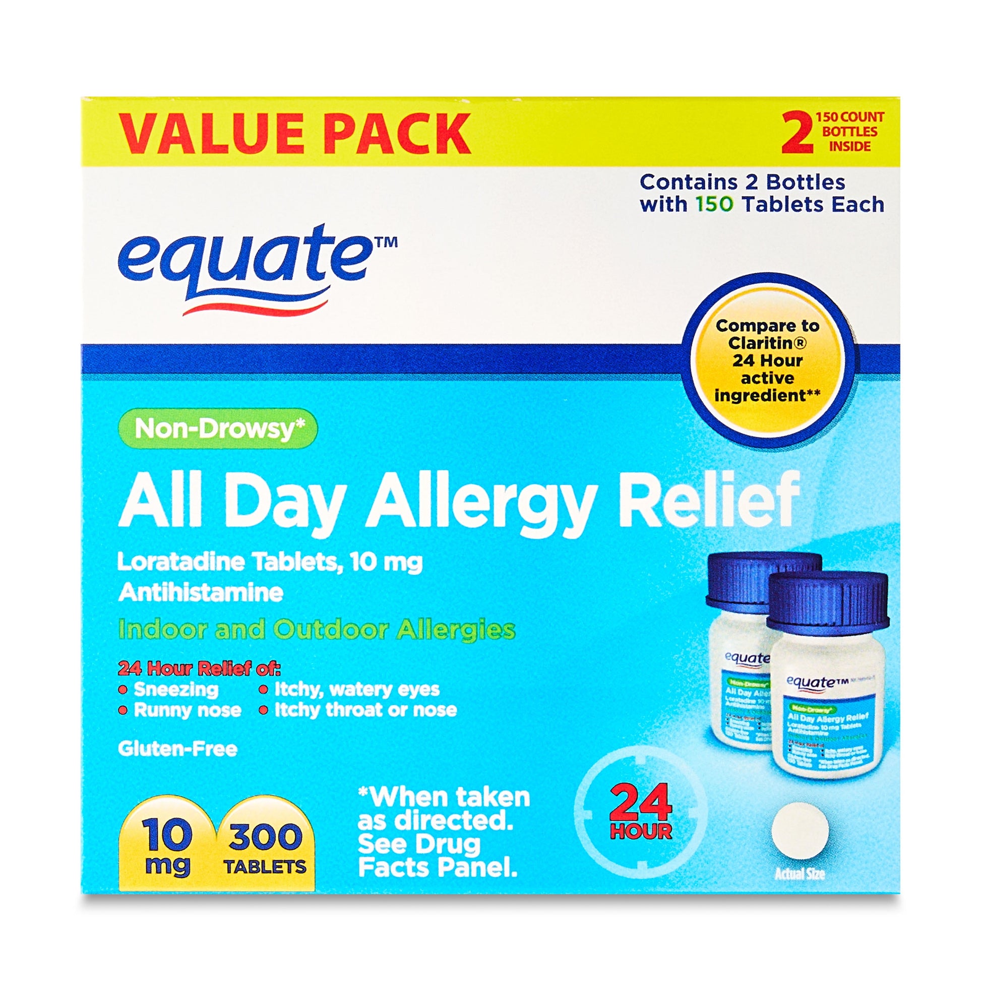LORATADINE ALLERGY RLF 10 MG TAB 100