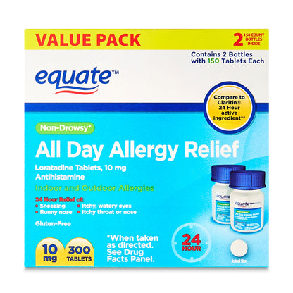 LORATADINE ALLERGY RLF 10 MG TAB 100