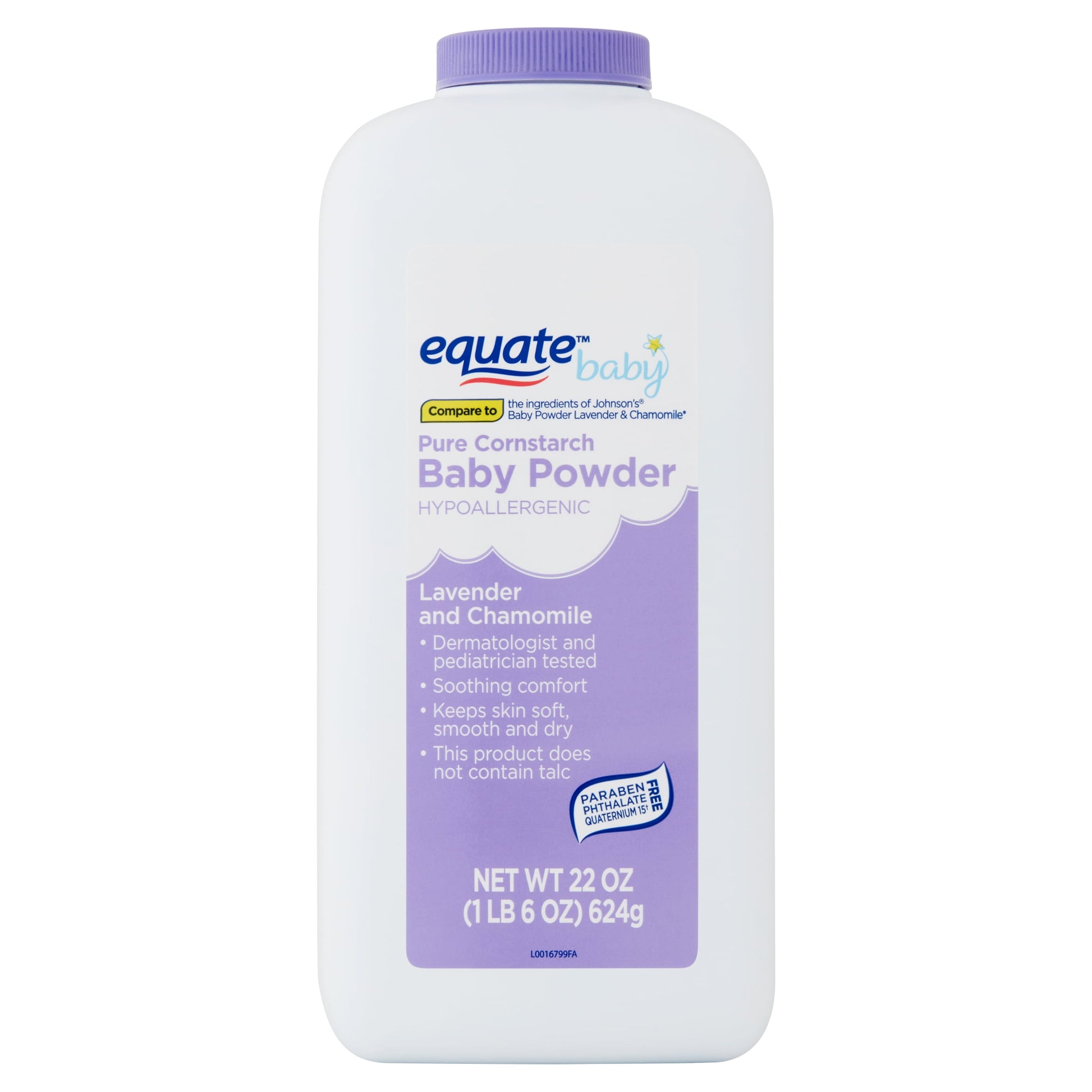 Johnsons Baby Powder Lavender With Natural Cornstarch 15oz