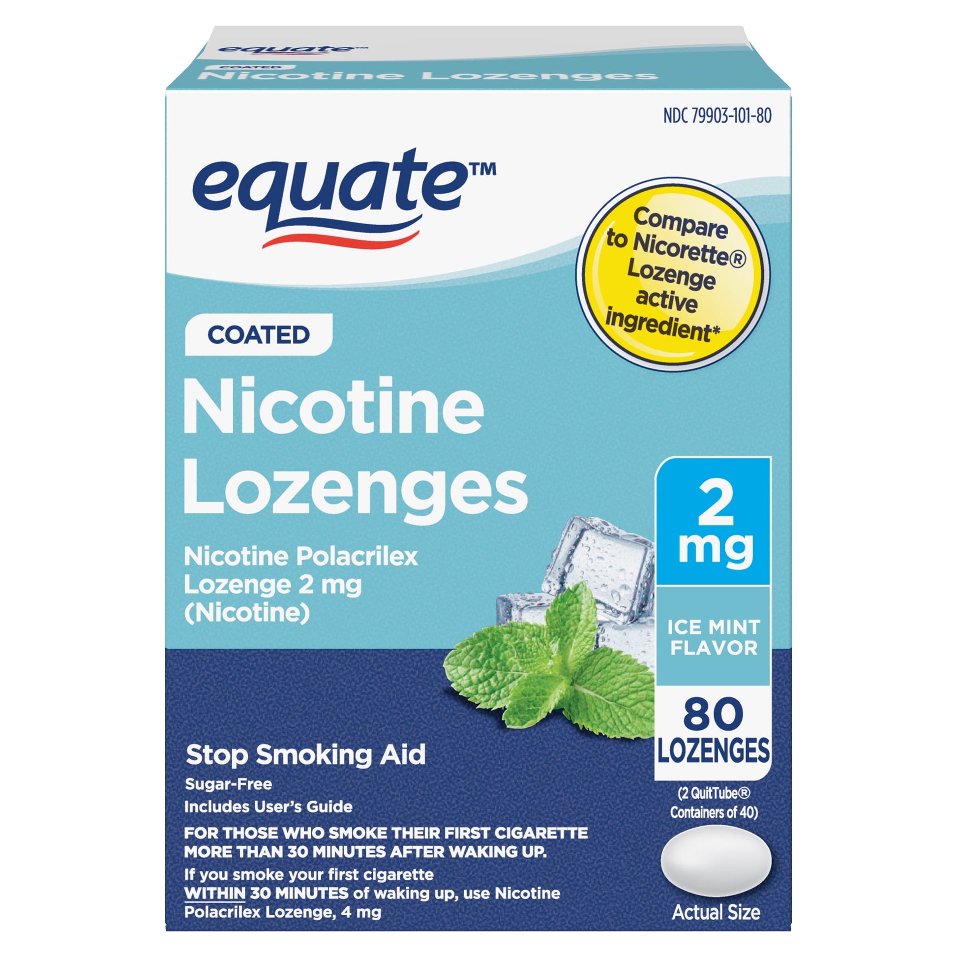 GNP NICOTINE 2 MG COATED MINT LOZ 81CT