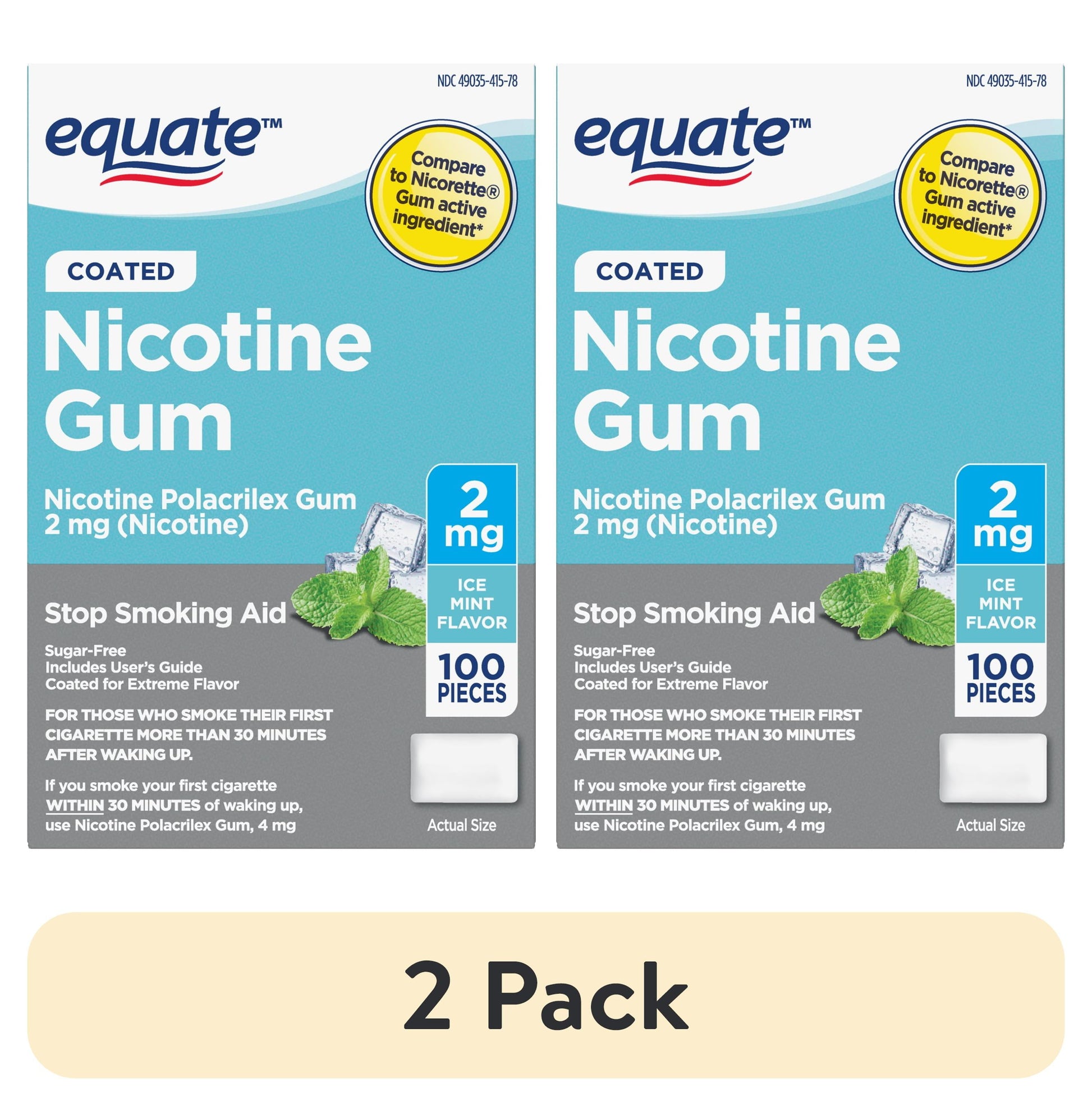 GNP NICOTINE 2 MG COATED MINT GUM 20CT