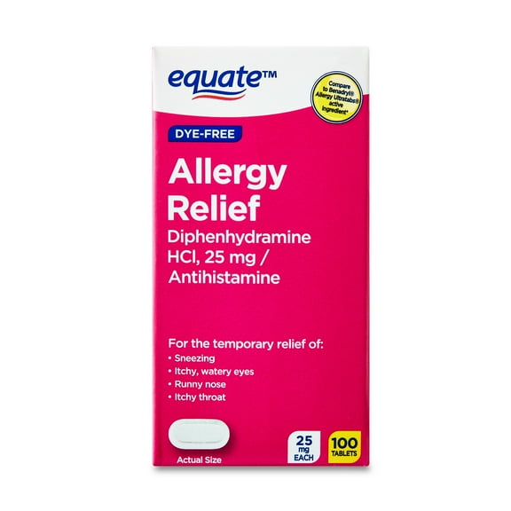 DIPHENHYDRAMINE HCL TB 25MG 100