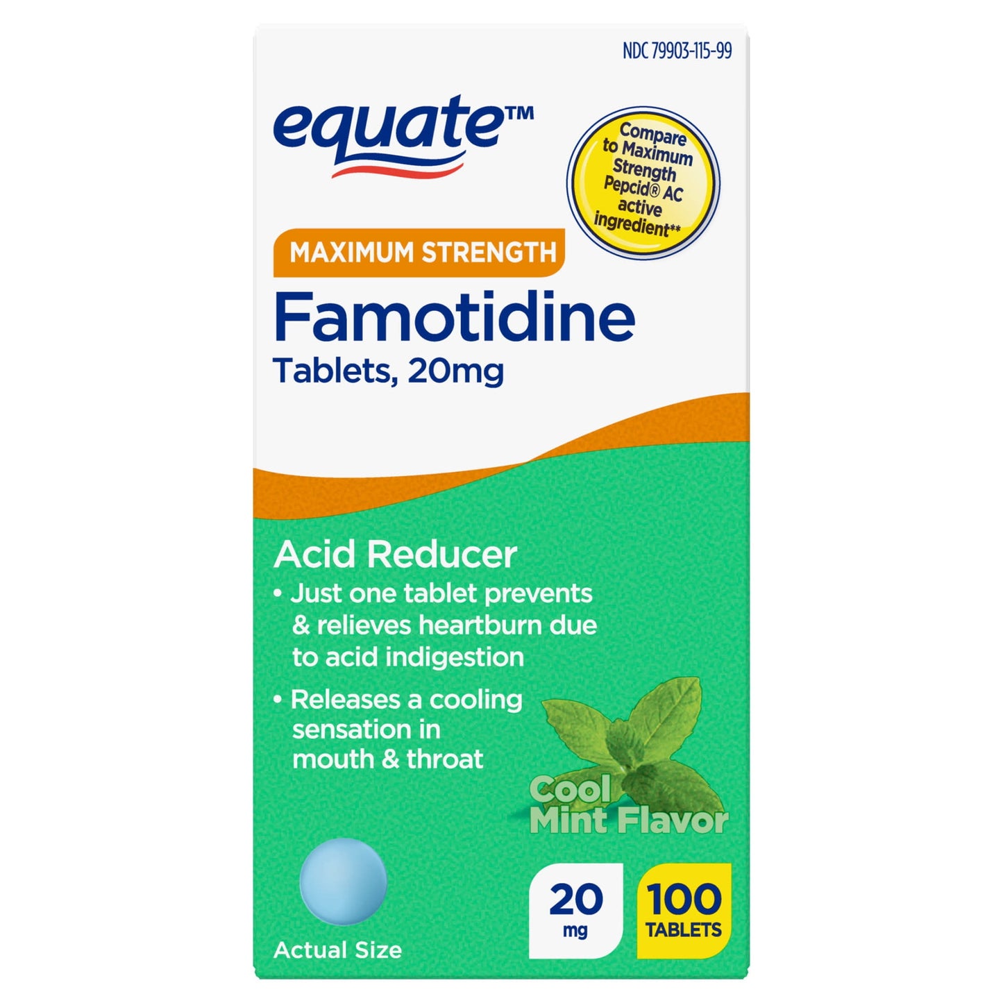 FAMOTIDINE 10 MG TAB 100