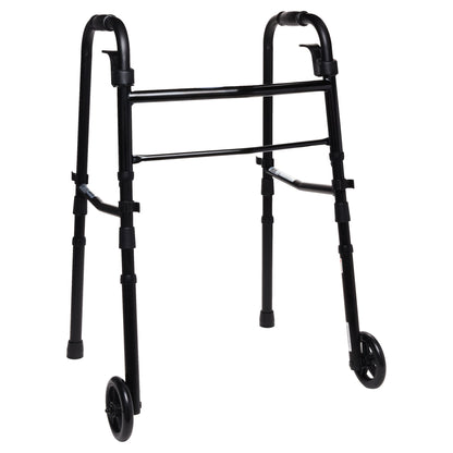 CAH FOLDING WALKER W/WHEELS