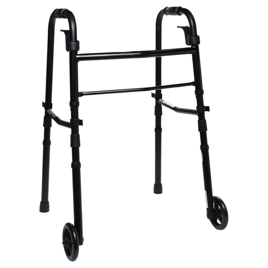 CAH FOLDING WALKER W/WHEELS