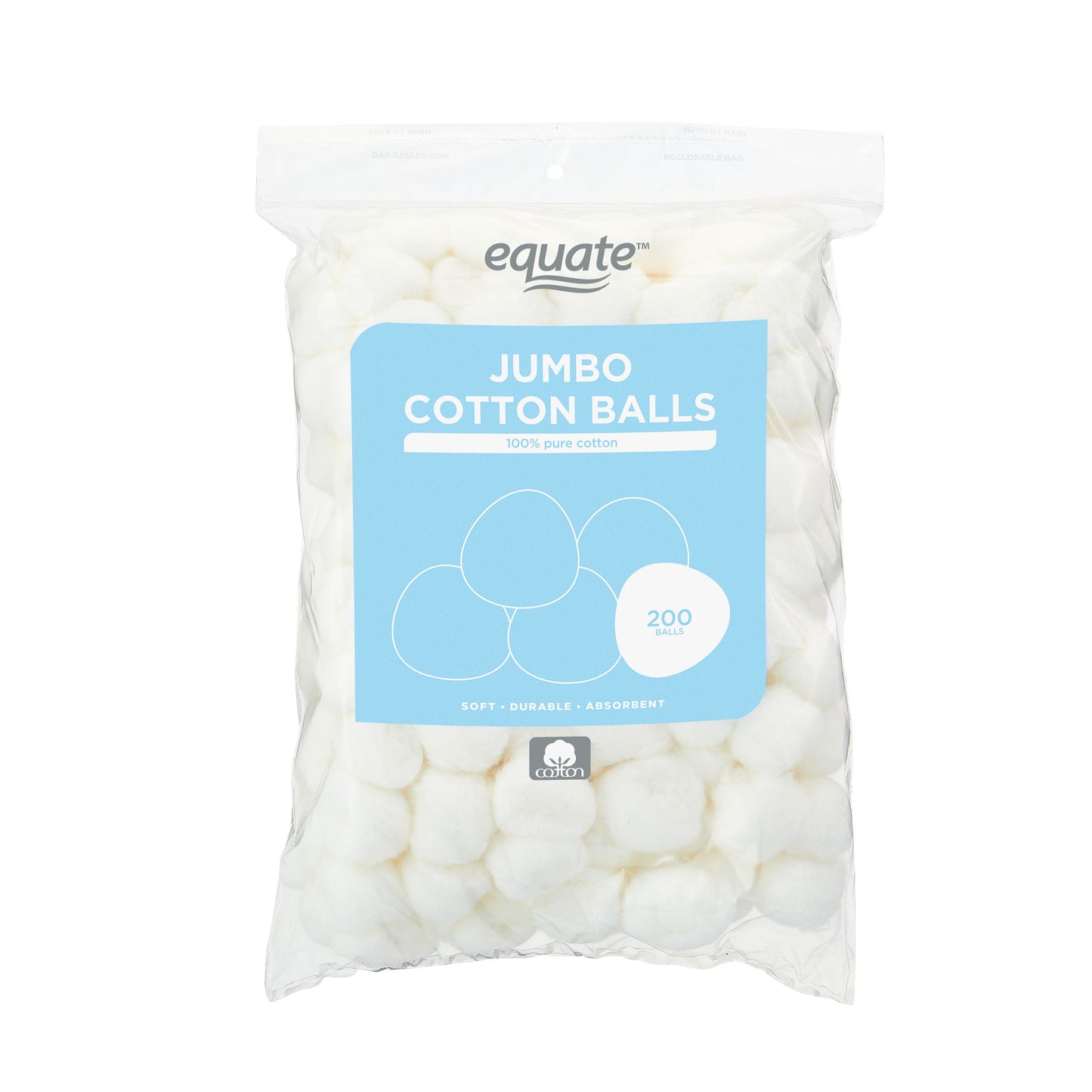 Simply Soft Premium Jumbo Cotton Balls, 200 count