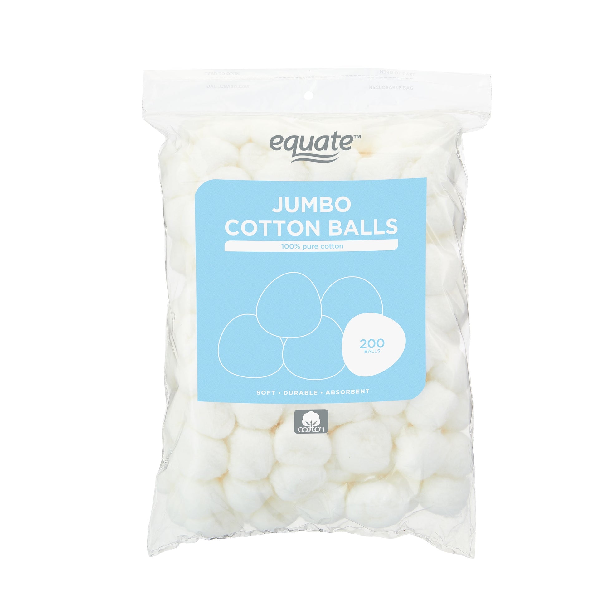 Simply Soft Premium Jumbo Cotton Balls, 200 count