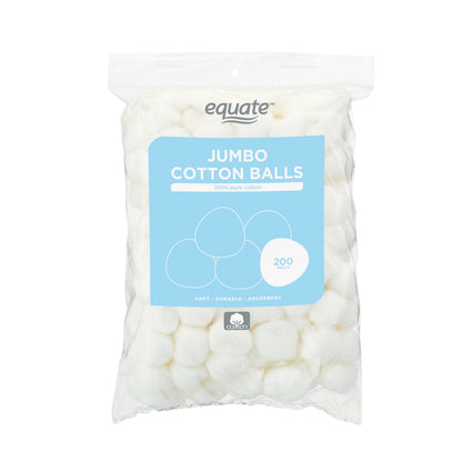 Simply Soft Premium Jumbo Cotton Balls, 200 count